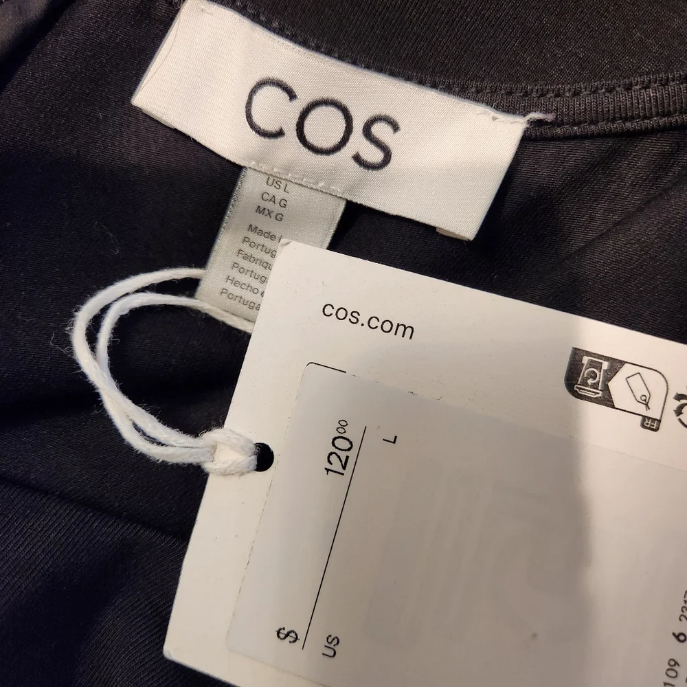 COS New Black Dress Size Large - Picture 5 of 5